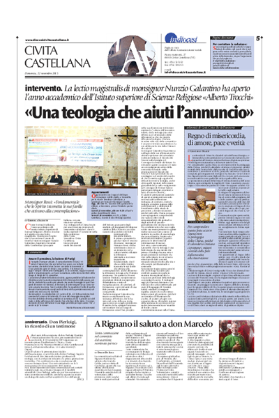 Avvenire - pagina diocesana del 22/11/2015